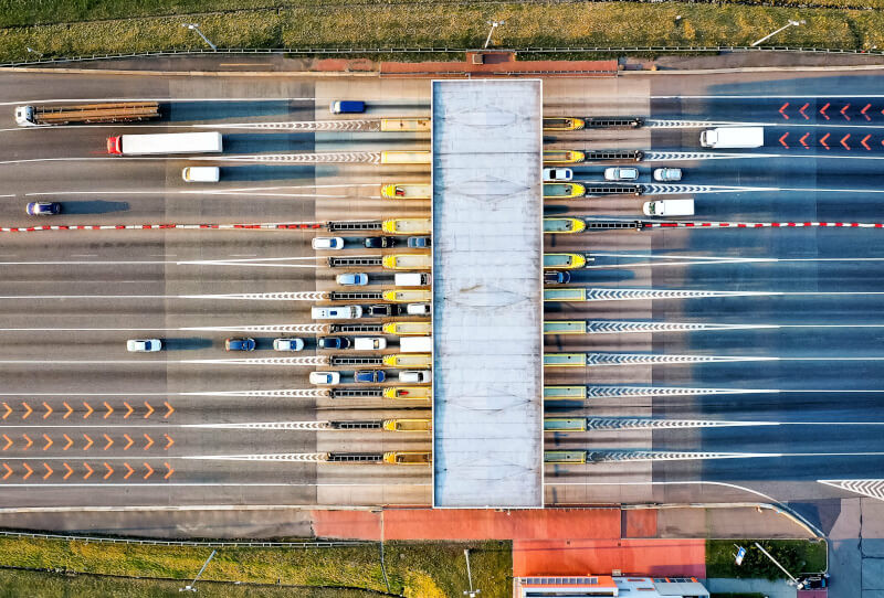 bramki na autostradzie w Polsce